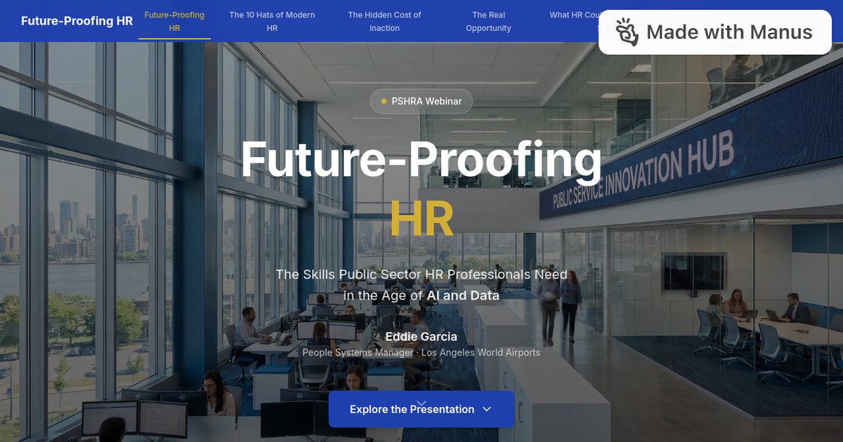 Preview image for the PSHRA March 2026 presentation website.